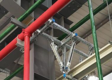 饶河该抗震支架的整体式支吊架结构协调性好